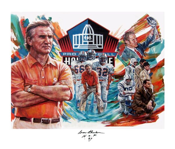 Don Shula, Signed Lithograph