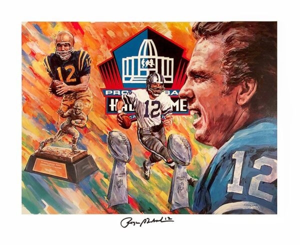 Roger Staubach, Signed Lithograph