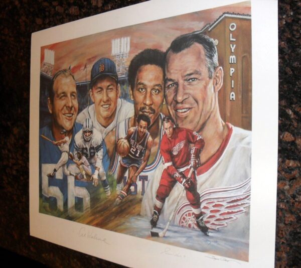 Legends OF Detroit, Signed Lithograph - Image 4