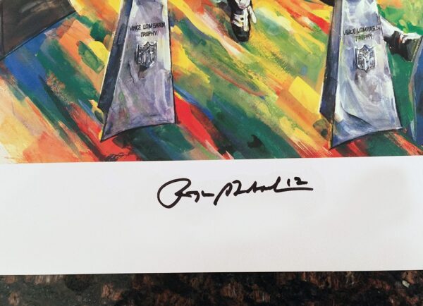 Roger Staubach, Signed Lithograph - Image 2