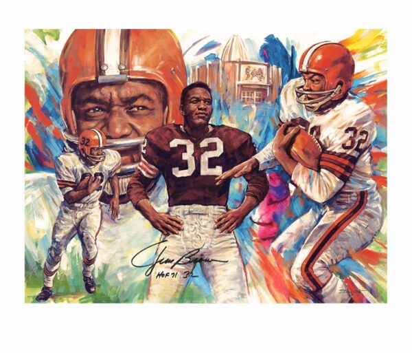 Jim Brown, Signed Lithograph